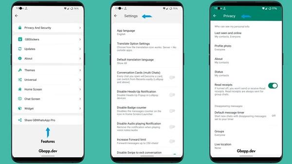 GBWhatsApp Pro v17.77 스크린샷 2