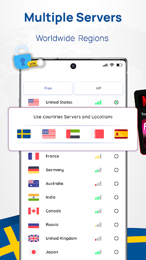 Sweden VPN: Get Sweden IP スクリーンショット 1