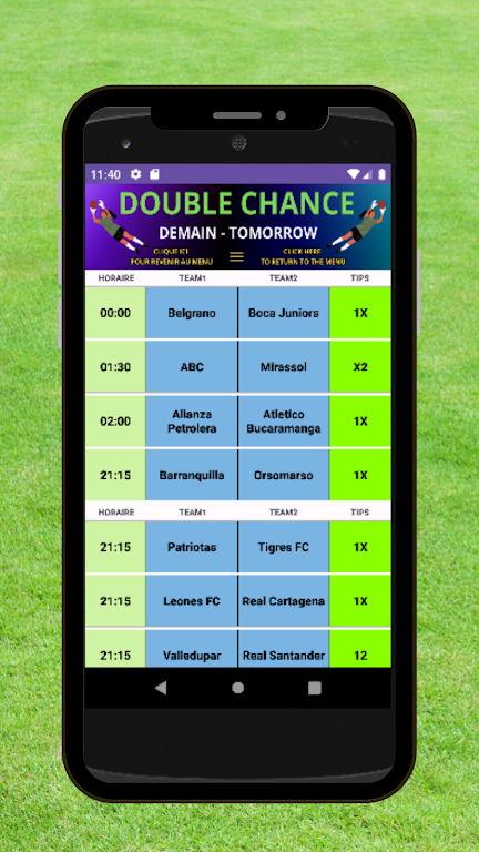 Football Double Chance スクリーンショット 1