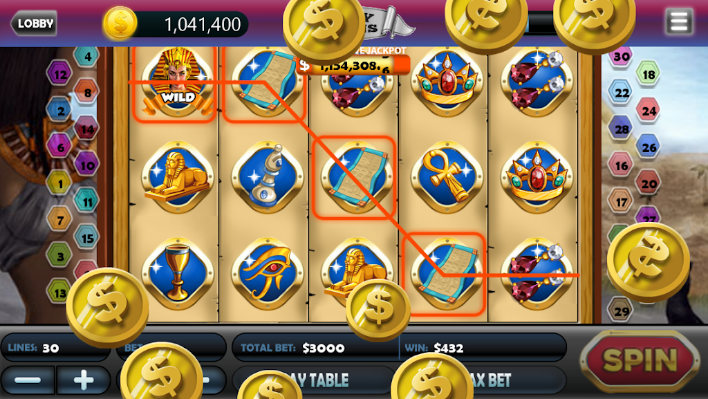Huge Vegas Lucky Casino Slots Games ภาพหน้าจอ 0