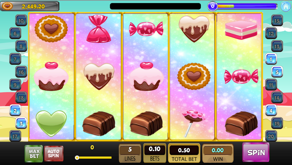 Candy Sweet Slot machine Zrzut ekranu 0