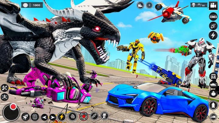 Bee Robot Car Transform Games Captura de pantalla 1