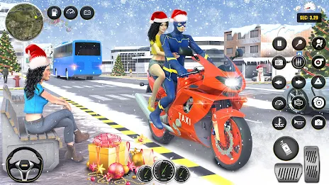 Superhero Bike Taxi Bike Games Zrzut ekranu 3