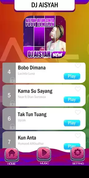 Piano Tiles DJ Aisyah Jamilah Скриншот 1