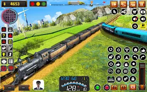 Uphill Train Track Simulator Tangkapan skrin 3