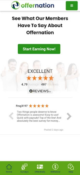 OfferNation Make Money Online Zrzut ekranu 0