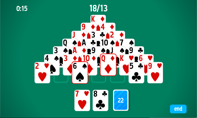 Pyramid Solitaire HD card game Capture d'écran 3