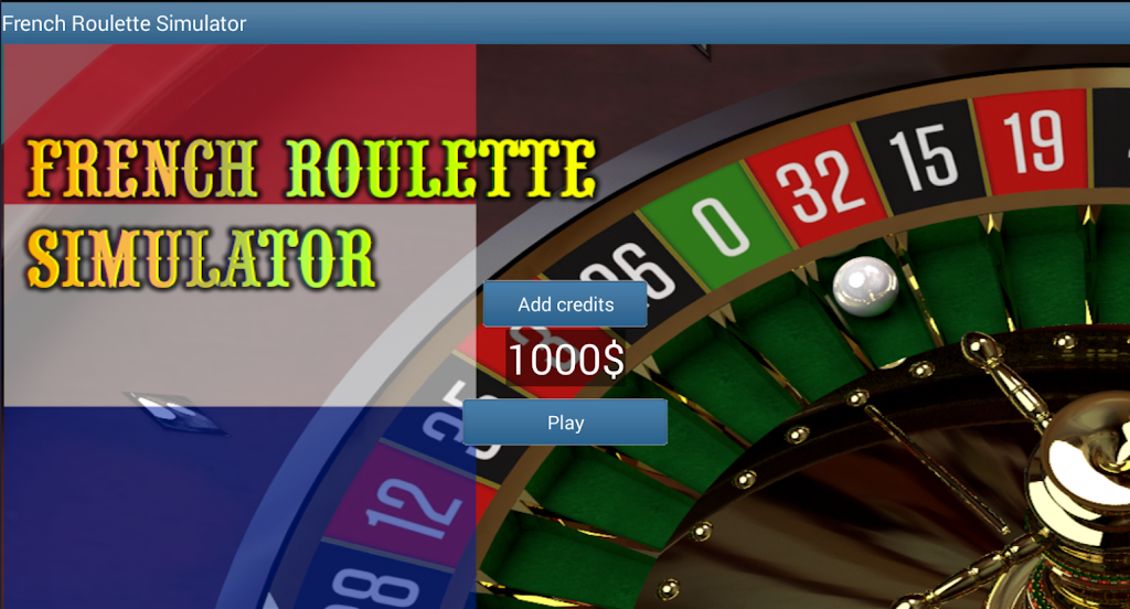 French Roulette Simulator स्क्रीनशॉट 0