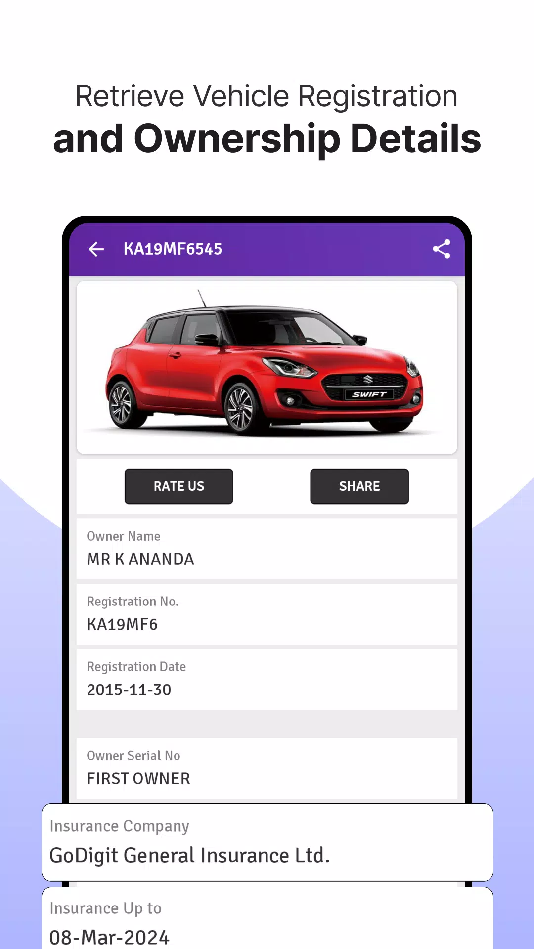 RTO Vehicle Info App, Challan 스크린샷 1