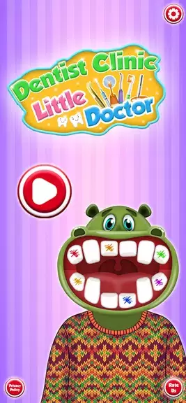 Hippo's Doctor : Dentist Games ภาพหน้าจอ 2