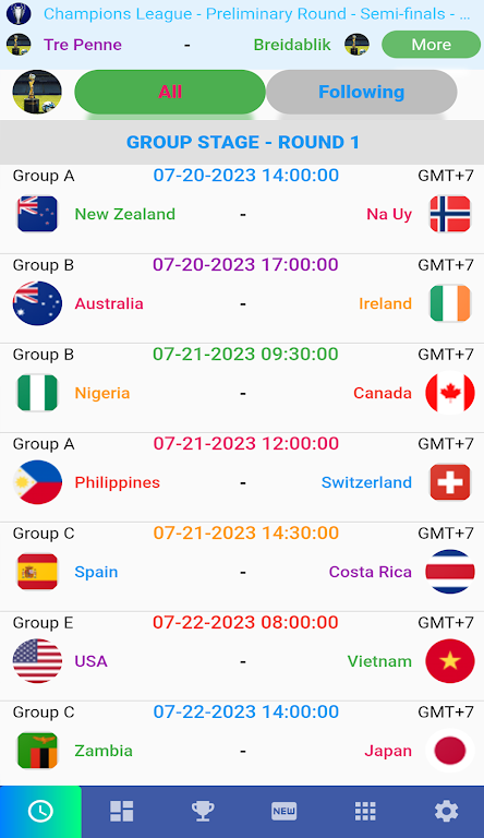 Female Cup Matches Captura de tela 0
