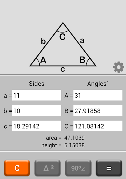 Triangle Calculator スクリーンショット 0