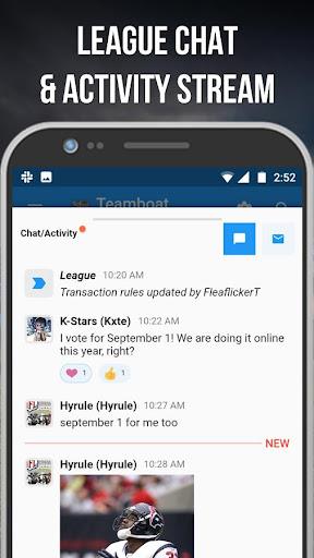 Schermata Fleaflicker Fantasy Football, Baseball, Basketball 2