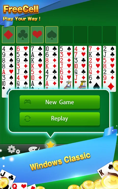 Solitaire - FreeCell Card Game Скриншот 3