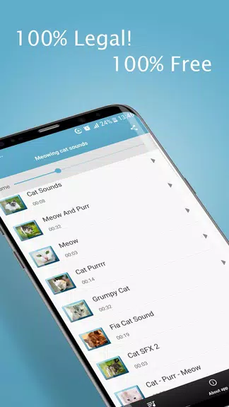 Meowing Cat Sounds Ringtones Ảnh chụp màn hình 2