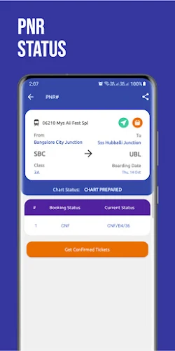 Mobile IRCTC Ticket Booking