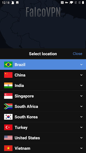 FalcoVPN Ảnh chụp màn hình 3