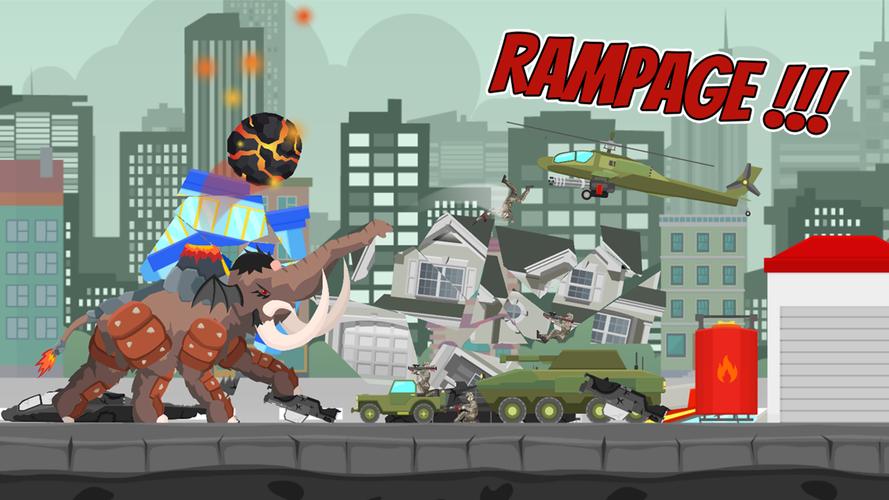 Hybrid Mammoth: City Rampage Captura de tela 3