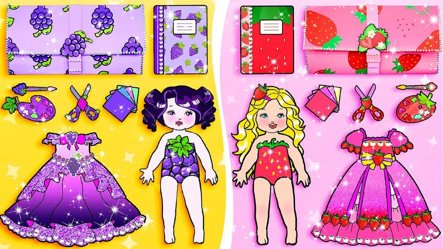 Paper Dolls Diary DIY Dress Up Captura de tela 0