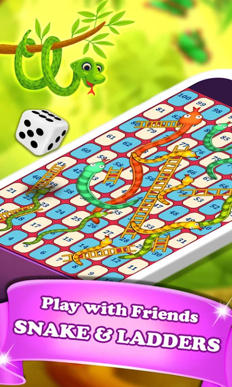 Snakes and Ladders Dice Game スクリーンショット 1