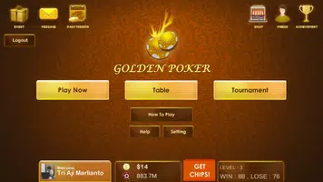 Golden Poker Captura de pantalla 1