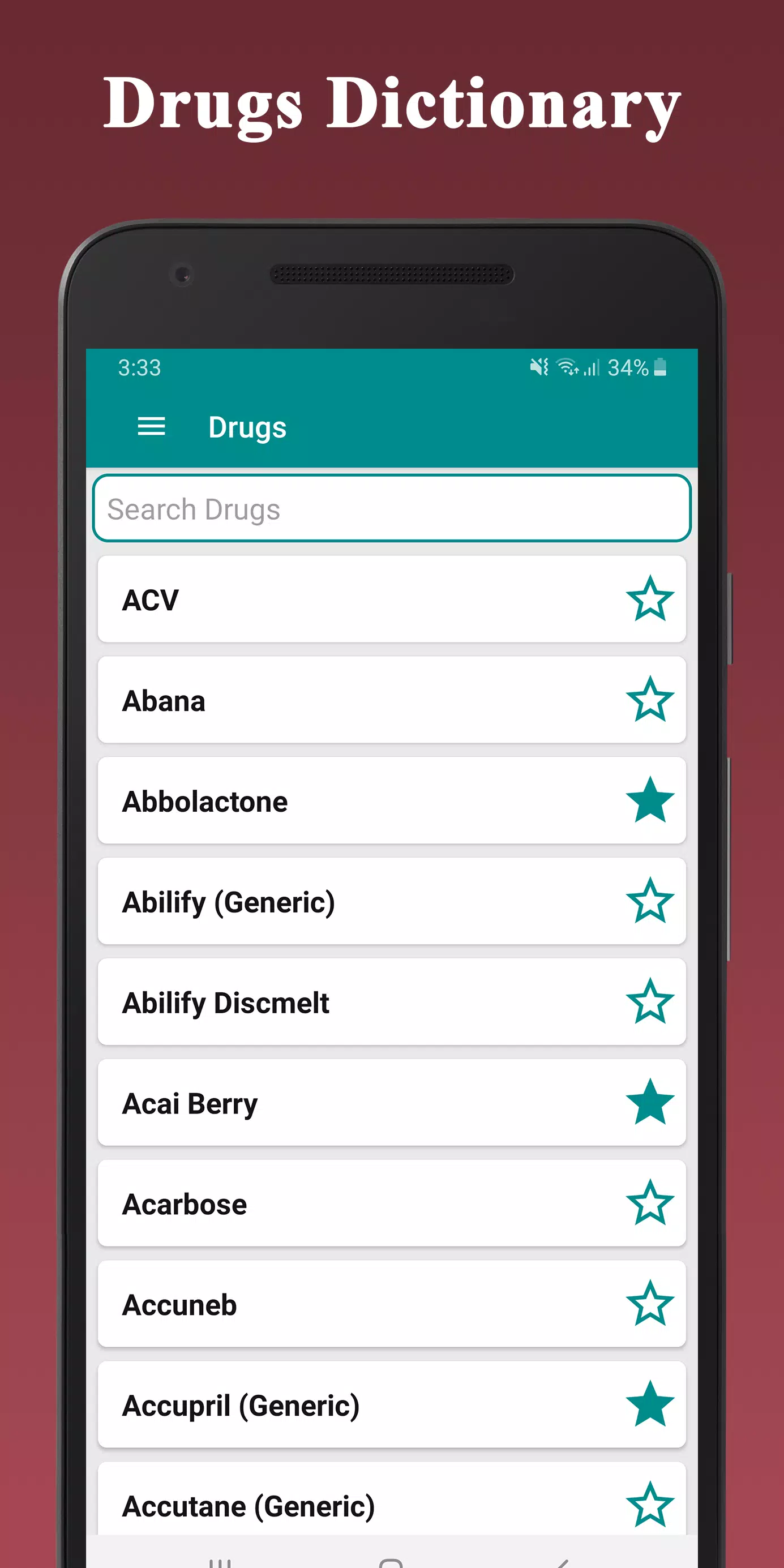 Medical Drugs Dictionary Guide Screenshot 0