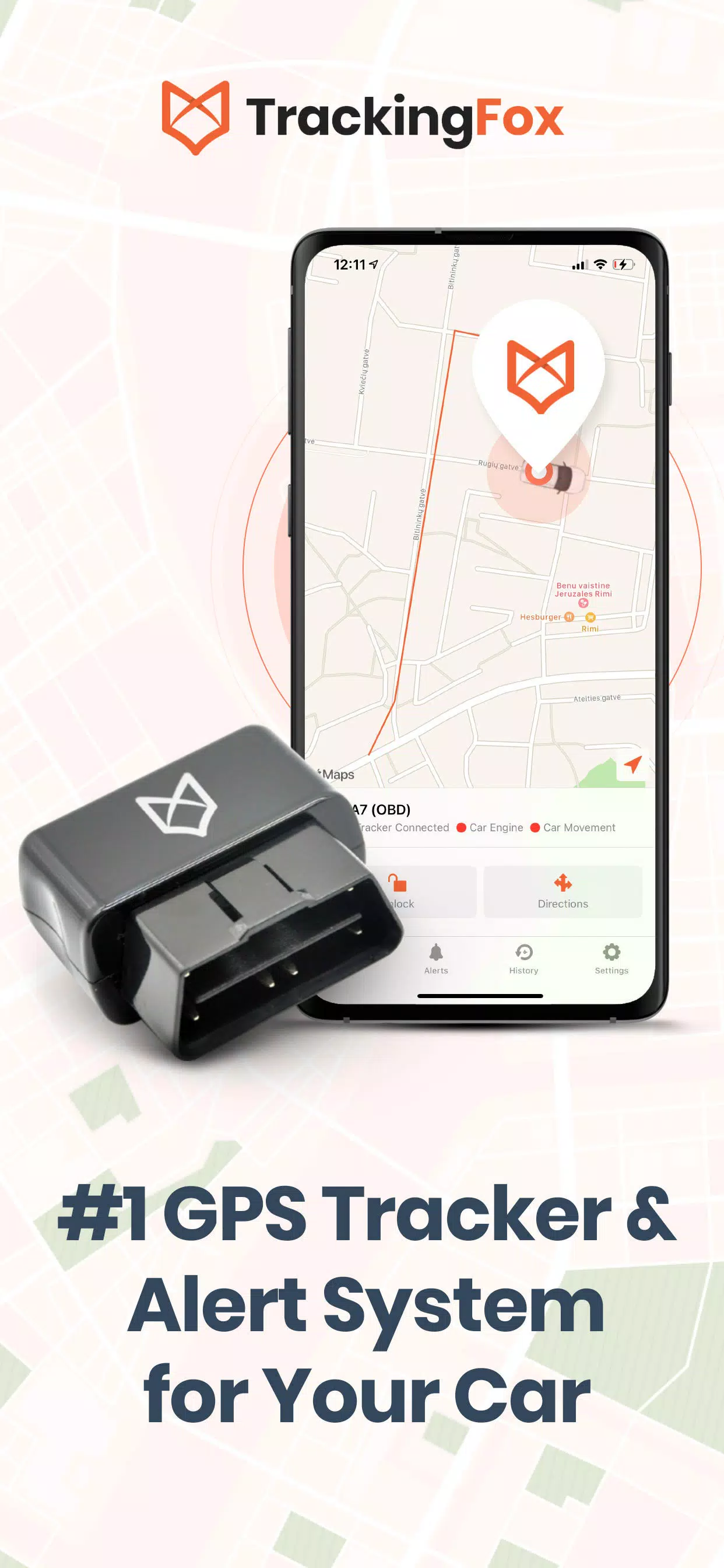 TrackingFox Car GPS Tracker Captura de pantalla 0