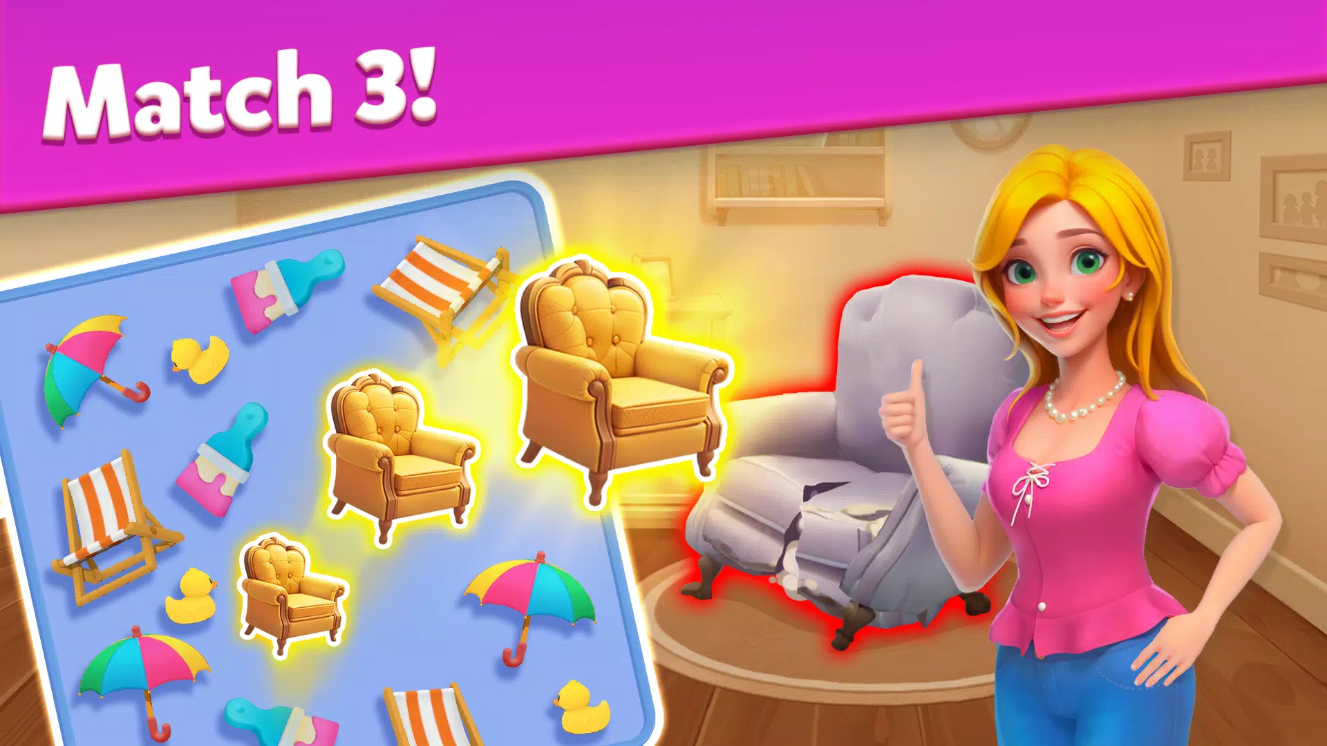 Triple Match Town: 3D Match Ảnh chụp màn hình 1