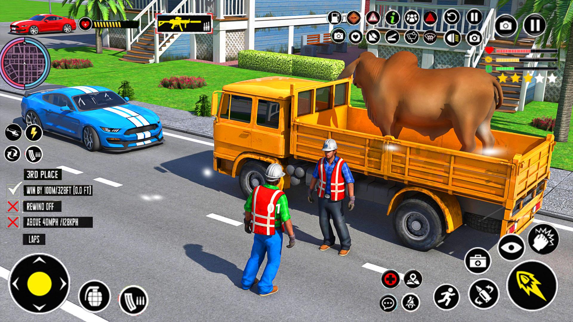 Animals Transport Truck Games स्क्रीनशॉट 1