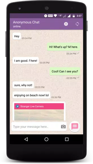 Anonymous Chat & Date for Stranger Ekran Görüntüsü 1