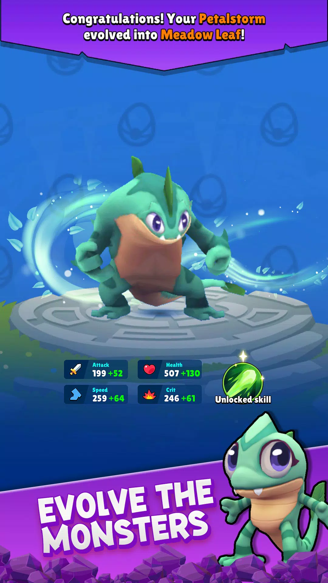 Negamon Lite: Monster Battle ภาพหน้าจอ 2
