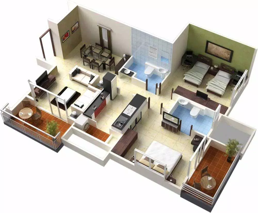 3D small house design 스크린샷 2