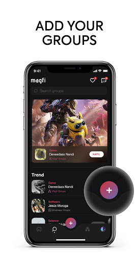 Magfi: WhatsApp & Telegram Groups Ekran Görüntüsü 0