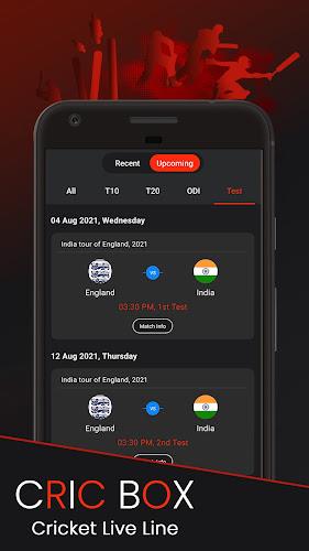 CricBox Fast Cricket Live Line Screenshot 2