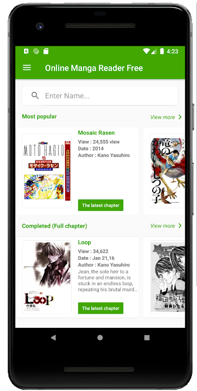 Free Manga Reader Online Offline Zrzut ekranu 0