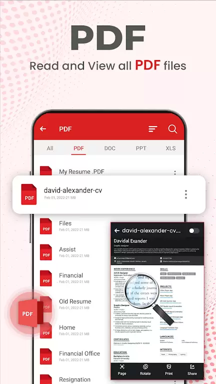 Document Reader PDF Reader 스크린샷 1