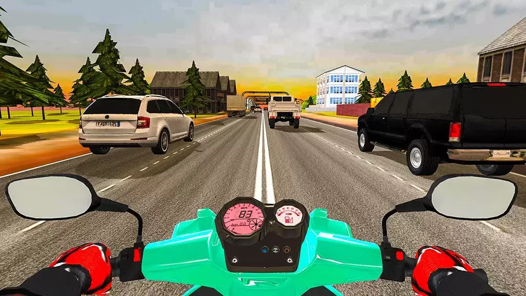 Highway Traffic Rider - 3D Bik Tangkapan skrin 0