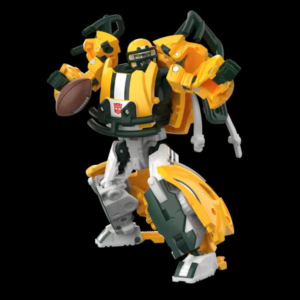 Side view of transformed helmet