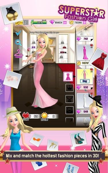 Superstar Fashion Girl Tangkapan skrin 3