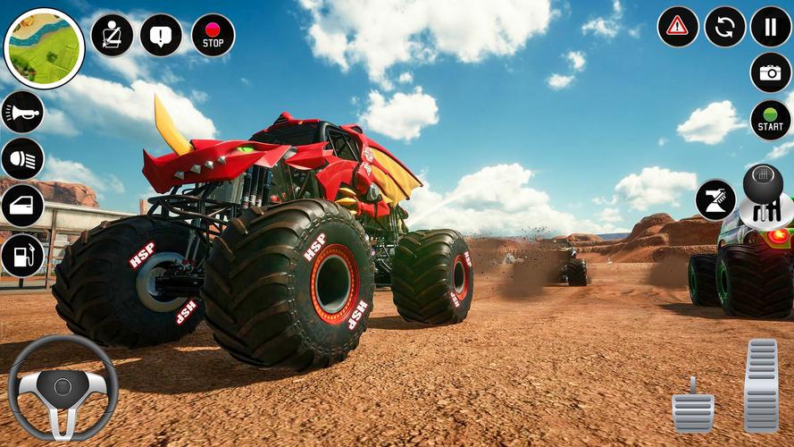 Extreme Monster Truck Game 3D Capture d'écran 2