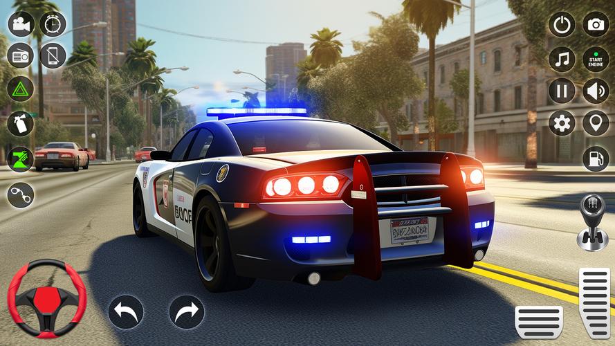 Cop Car Parking: Driving Games 스크린샷 0