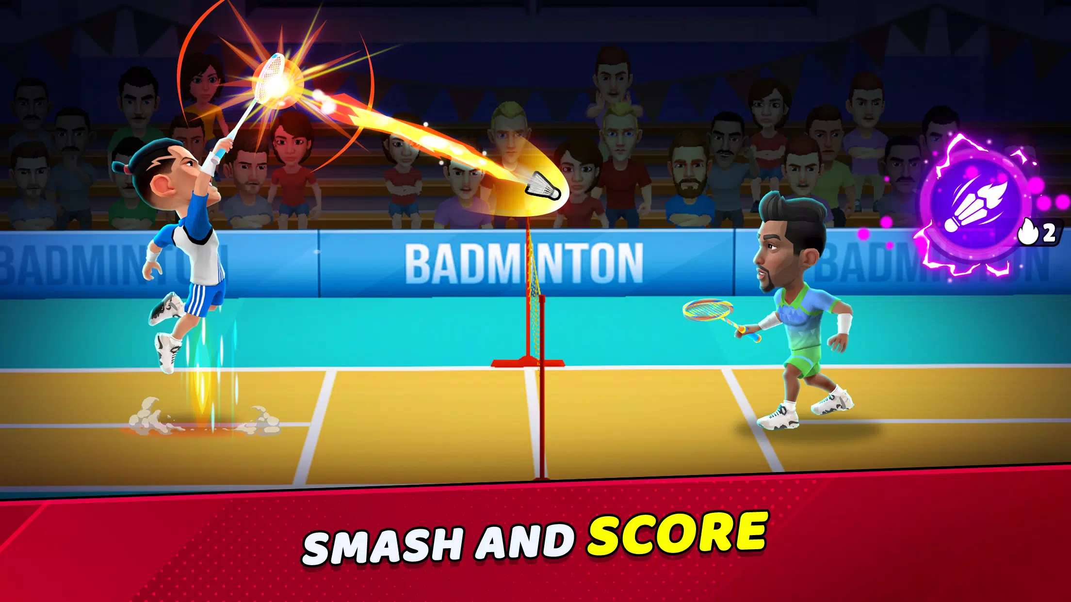 Badminton Clash 3D Captura de tela 0