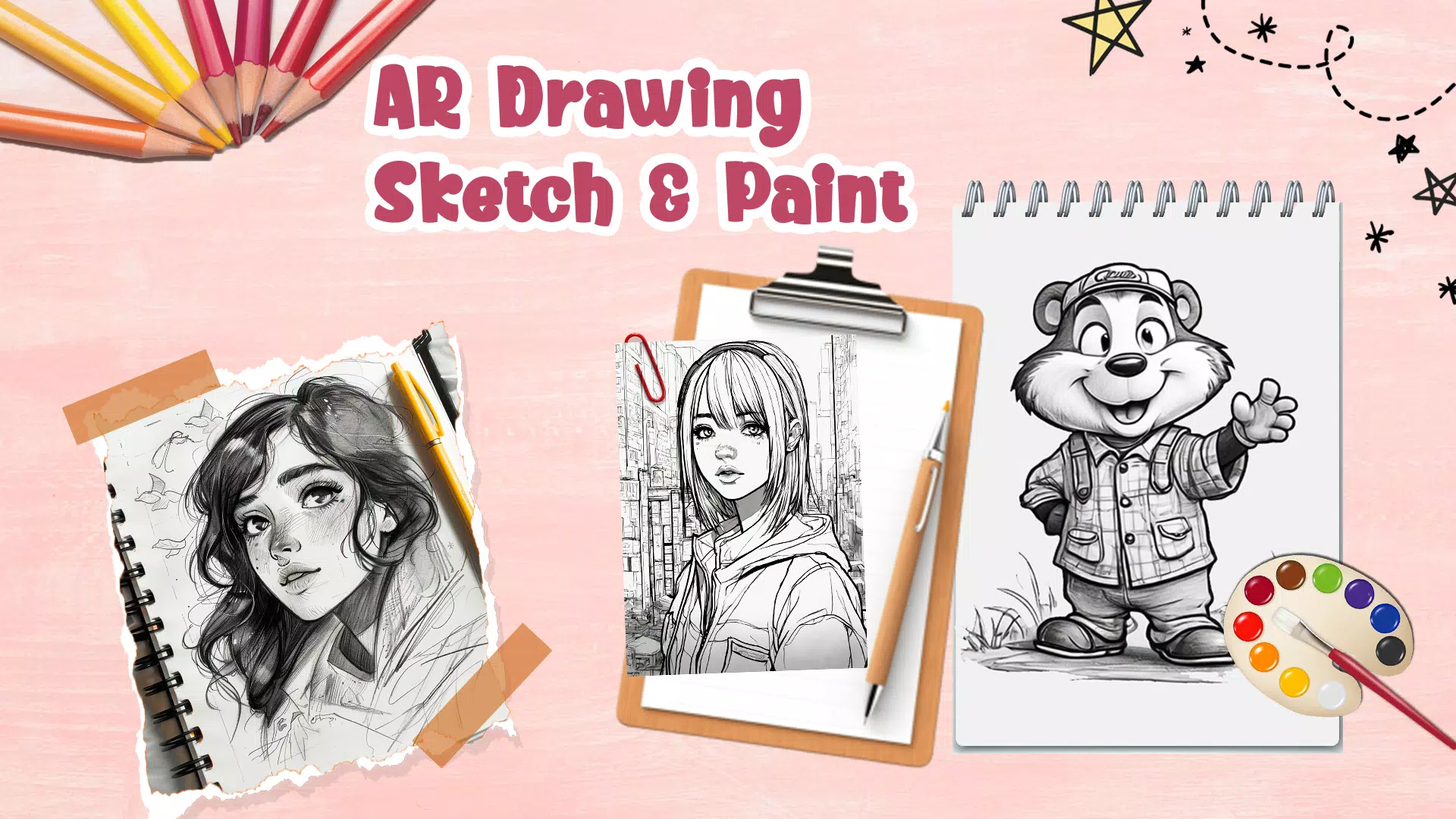 Draw Anime: AR Drawing Sketch स्क्रीनशॉट 0