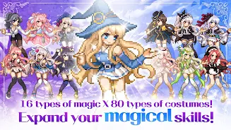 Magical Girl: Idle Pixel Hero Captura de tela 1