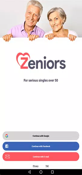 Zeniors - Meet Mature Singles ภาพหน้าจอ 0