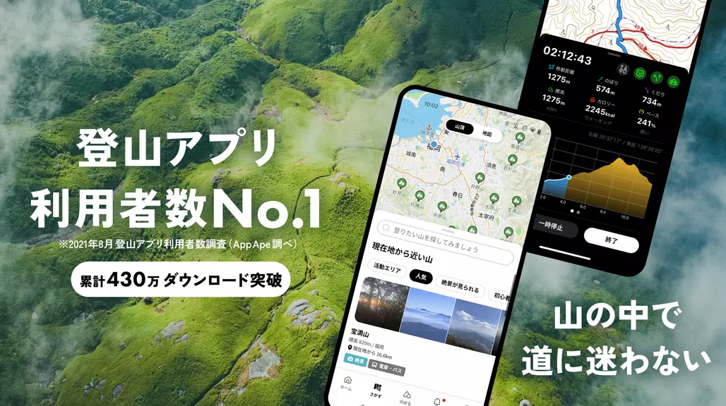 YAMAP -Social Trekking GPS App Tangkapan skrin 0