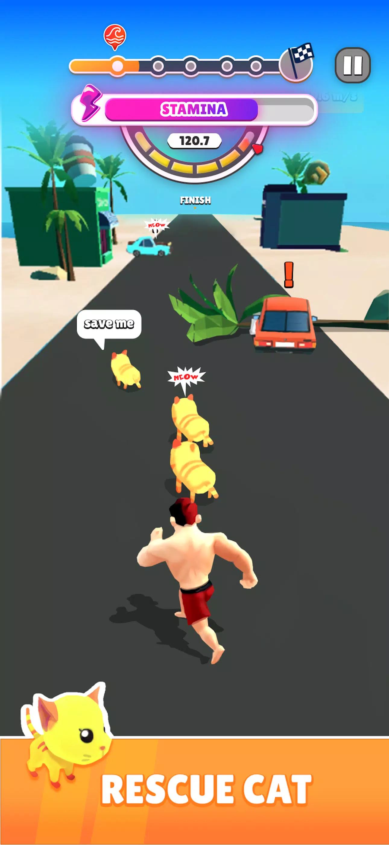 Rescue Run: Save the Cats ภาพหน้าจอ 2
