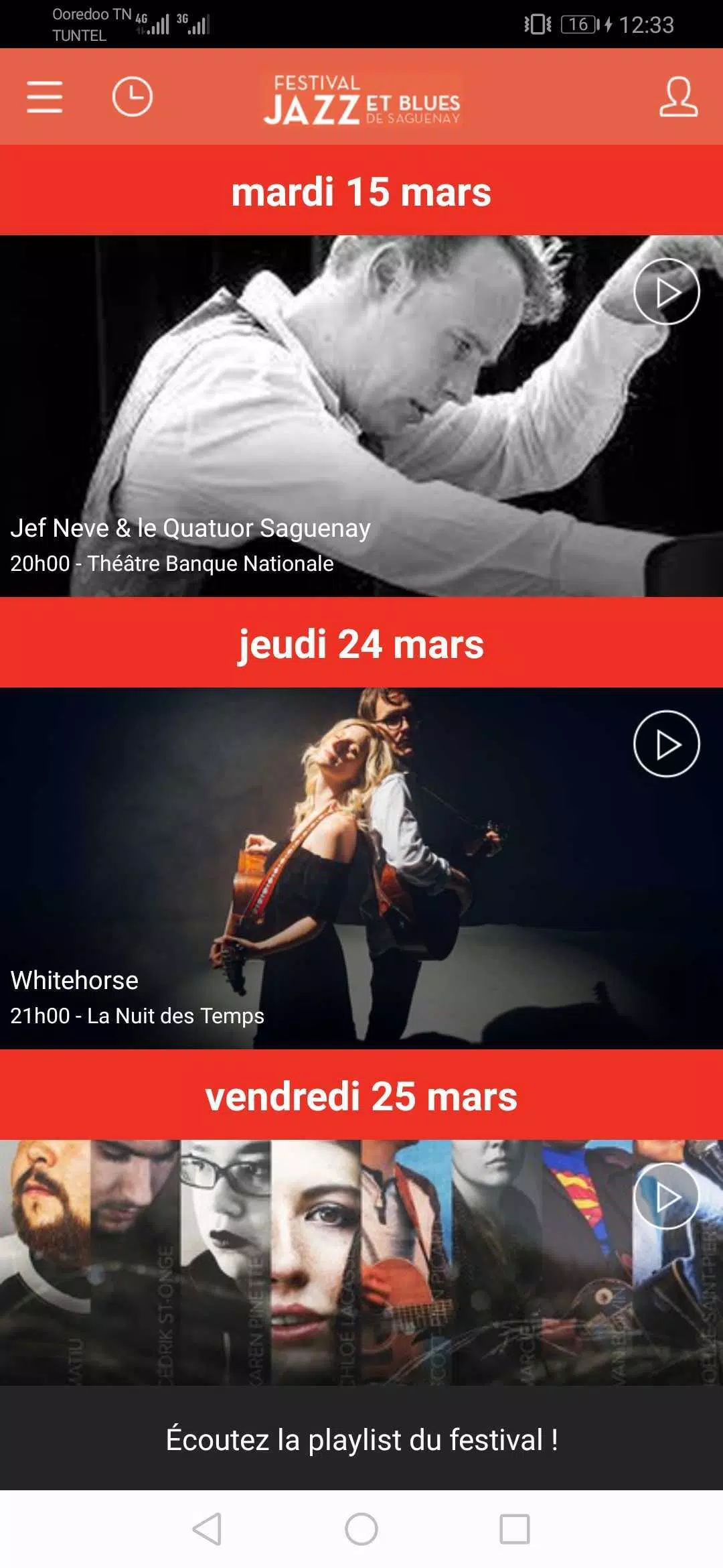 Festival Jazz & Blues Saguenay Tangkapan skrin 0