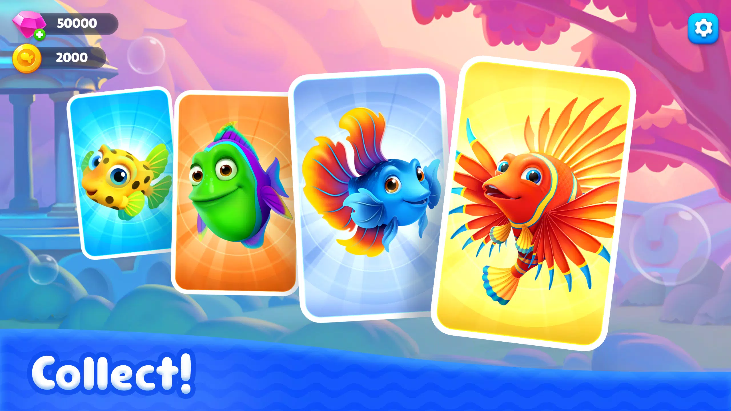 Fishdom Solitaire ဖန်သားပြင်ဓာတ်ပုံ 3