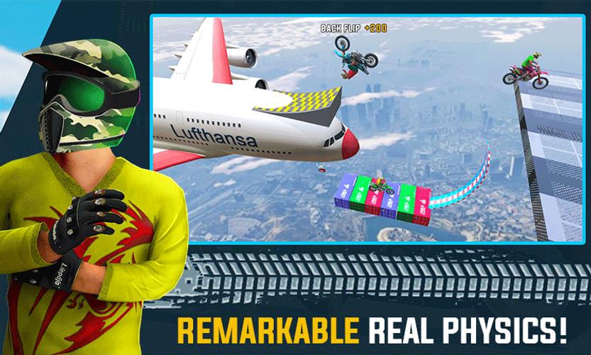 Crazy Bike Racing Stunt Game Captura de tela 2